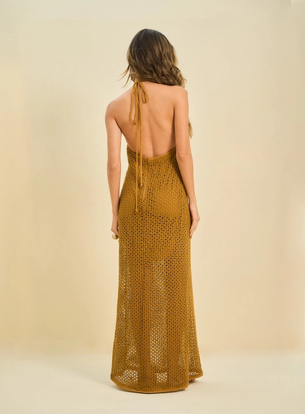 Vestido Basic Comfort Com Transparência E Paetês