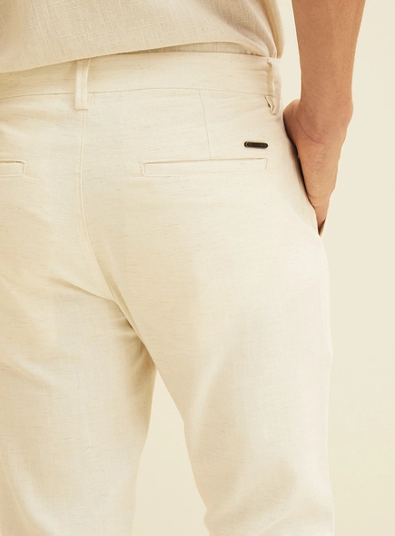 Calça Masculina Em Linho Johann