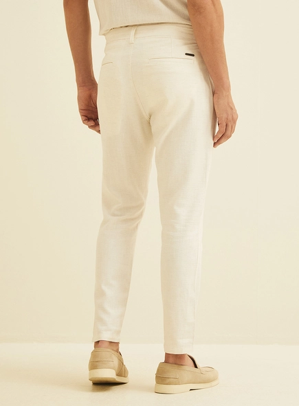 Calça Masculina Em Linho Johann