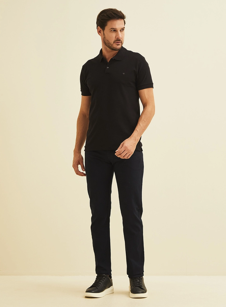 Calça Em Sarja Paul Slim Azul