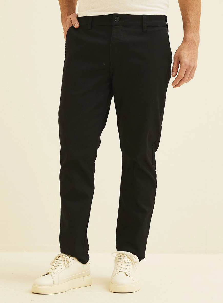 Calça Em Sarja Vitor Preto