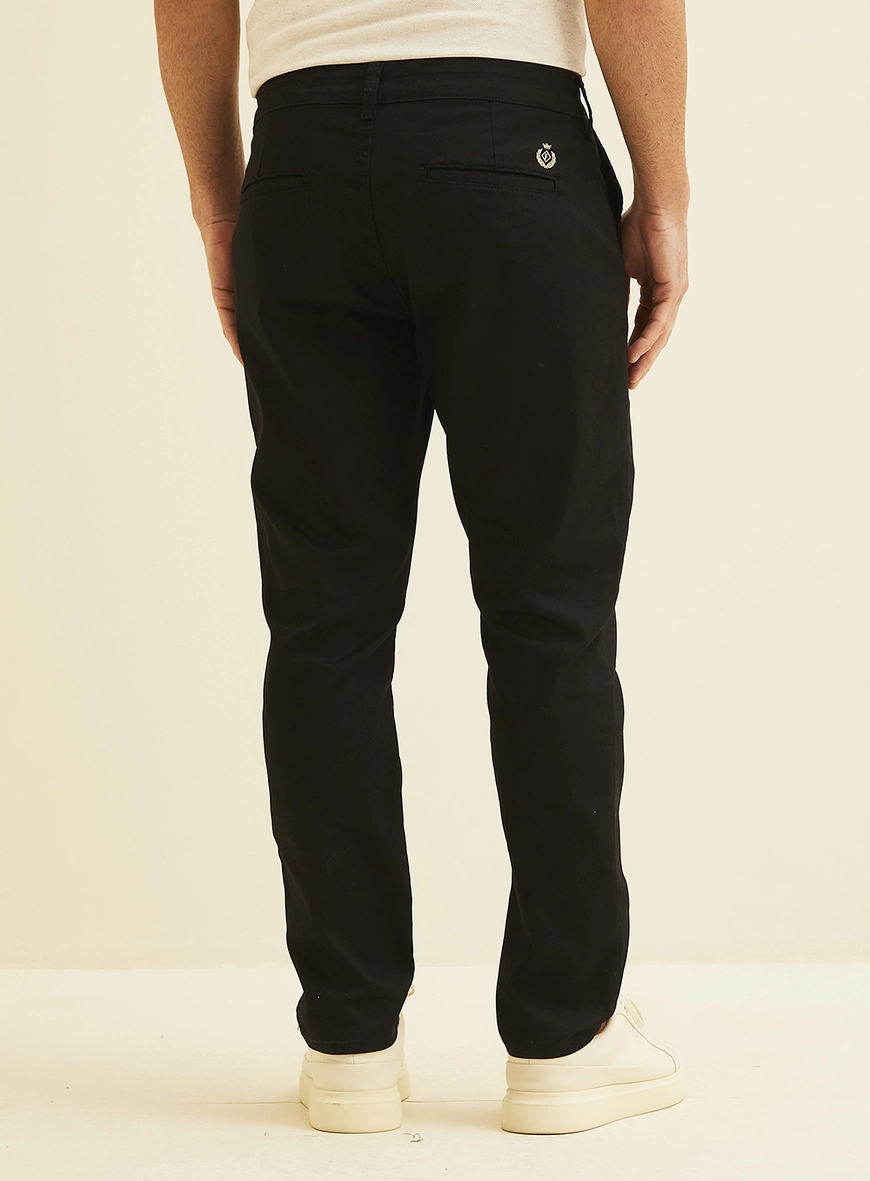 Calça Em Sarja Vitor Preto