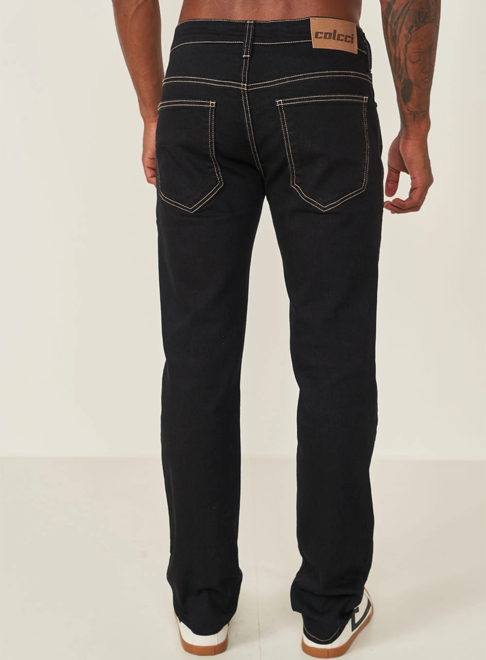 Calça Jeans Alex Black Denim Indigo Preto