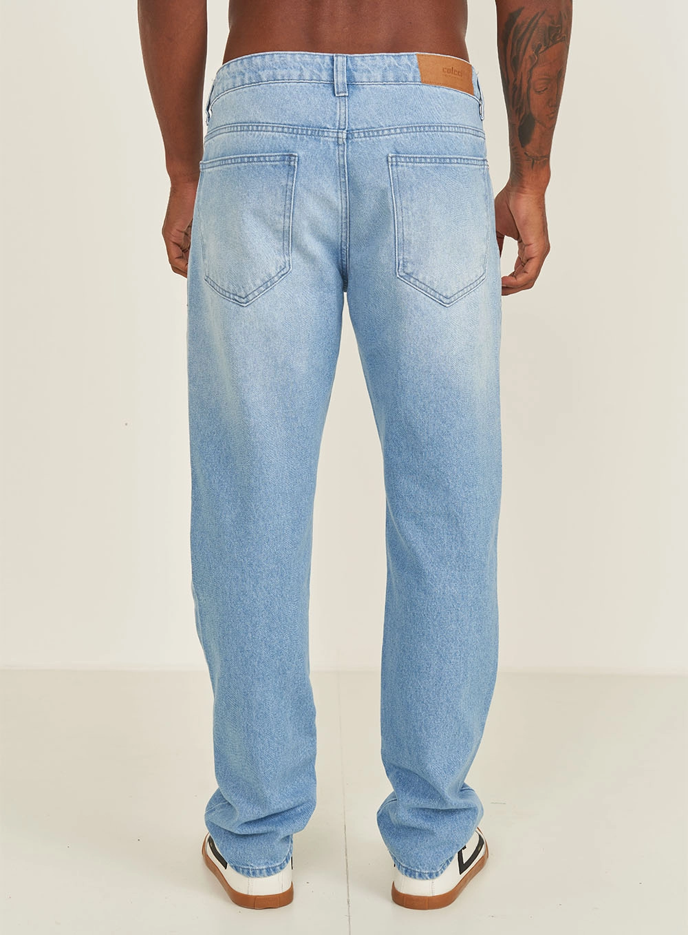 Calça Masculina Jeans Reta Índigo