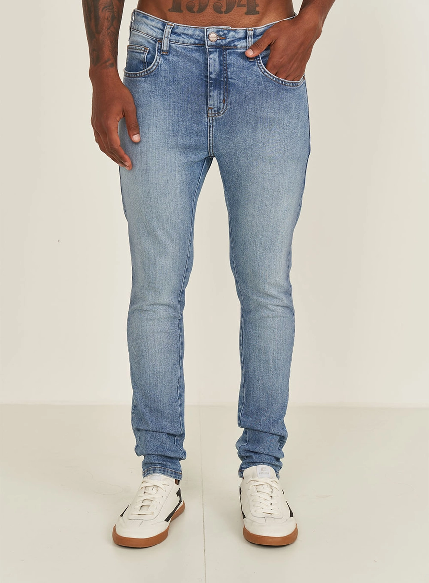 Calça Masculina Jeans Super Skinny