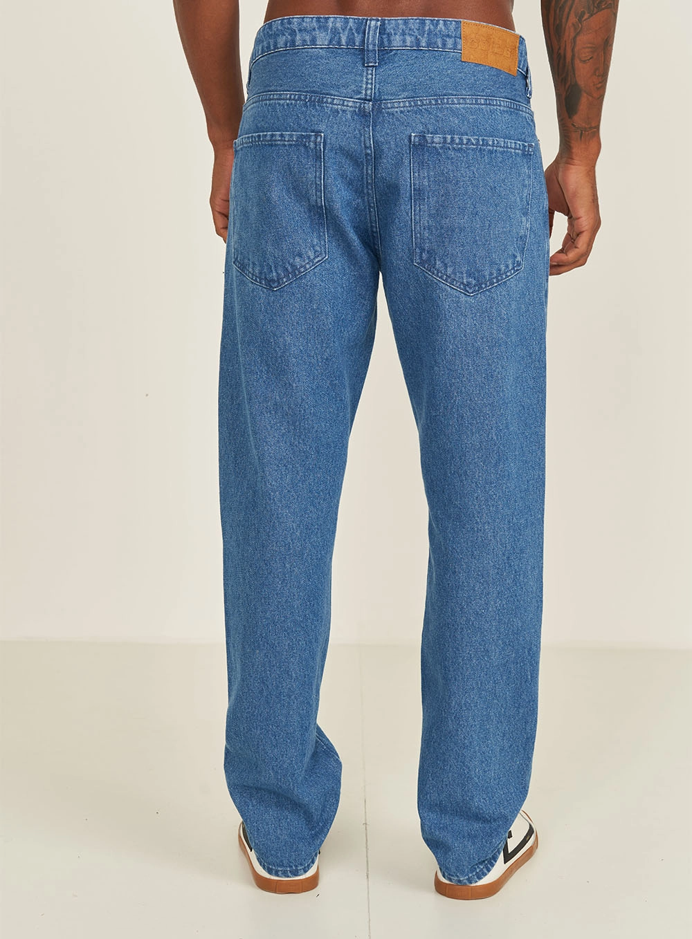 Calça Jeans Reta Nova Masculina Índigo
