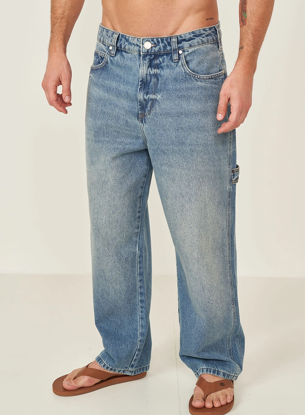 Calça Jeans Masculina Loose Índigo