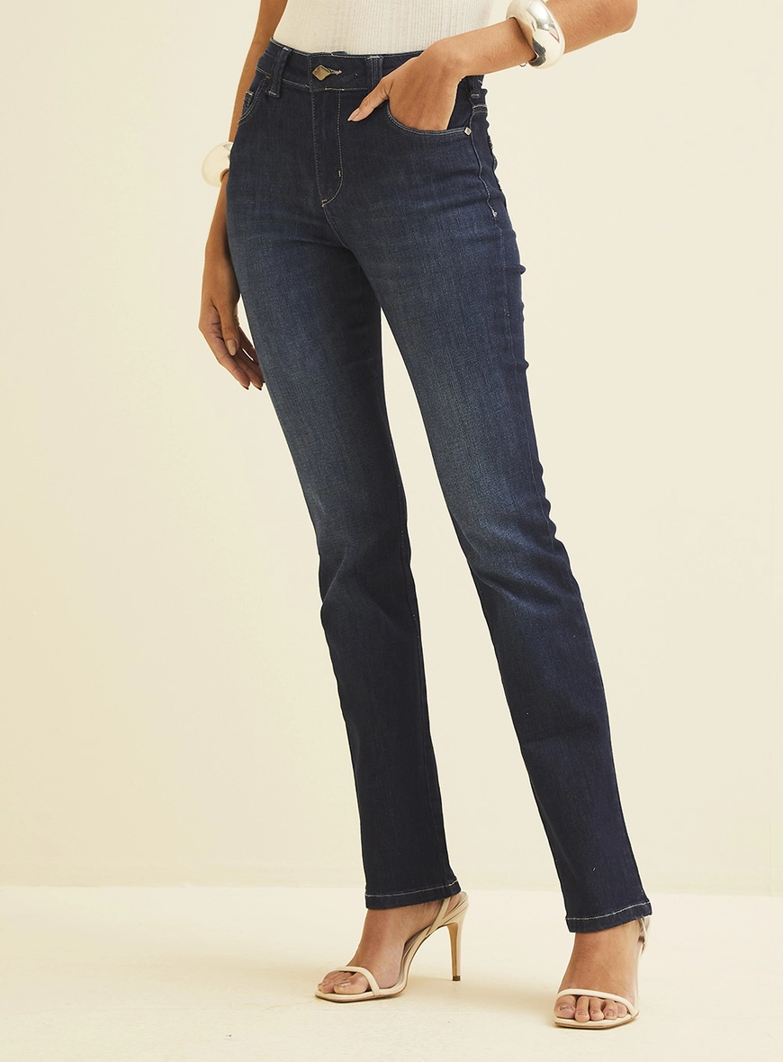 Calça Jeans Marisa Slim Índigo