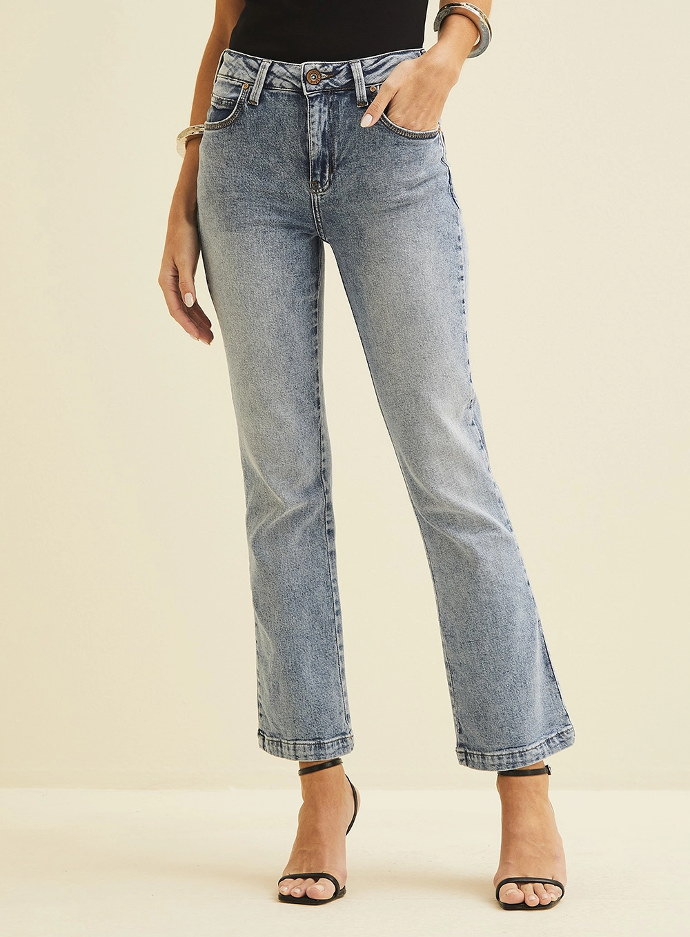 Calça Jeans Boot Cropped Índigo 2