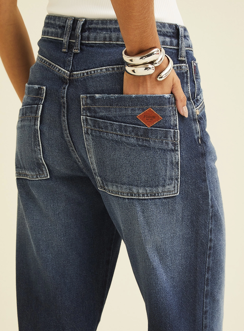 Calça Jeans Raquel Wide Leg Índigo 3