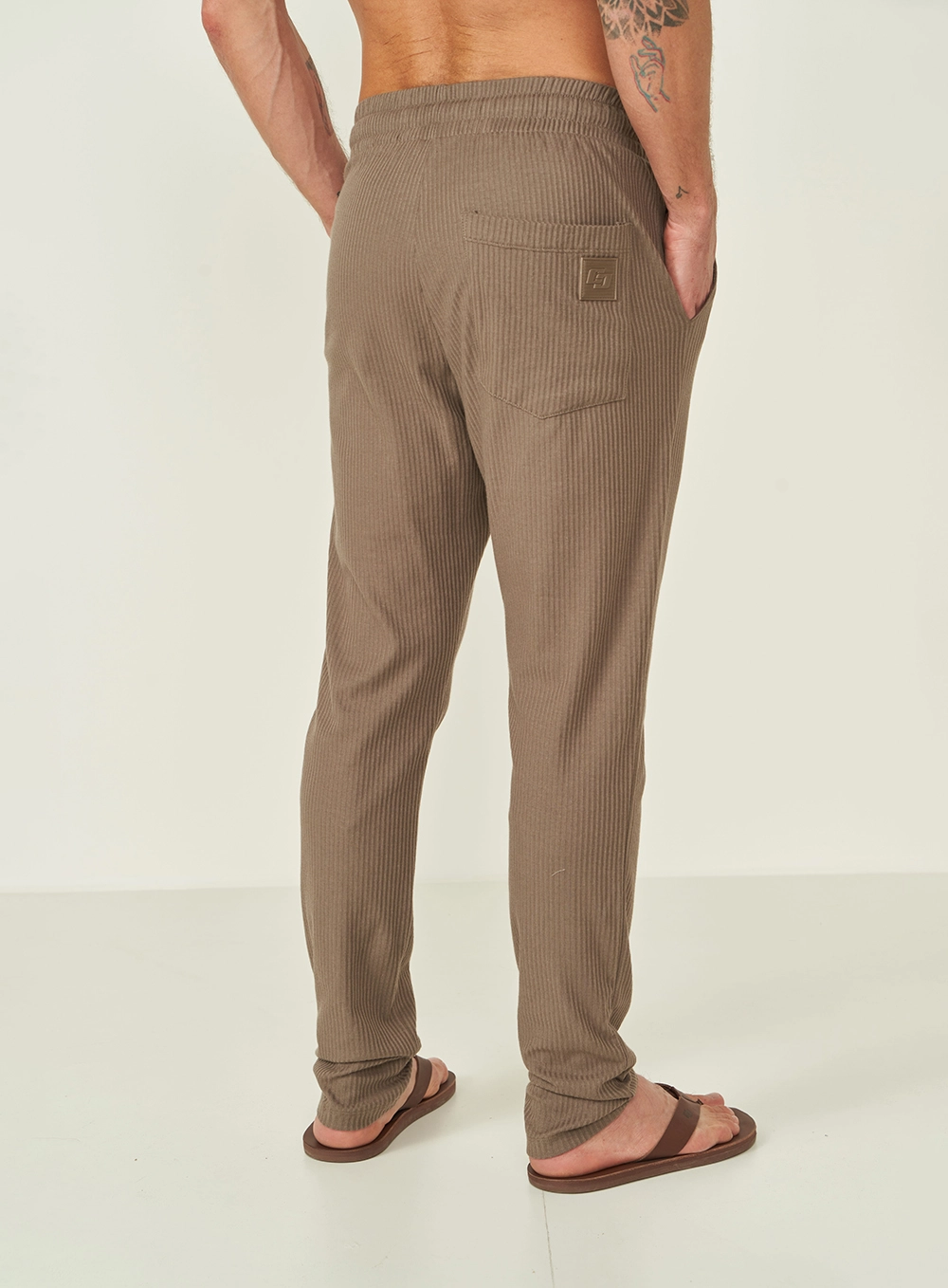 Calça Colcci Bege Cinzas