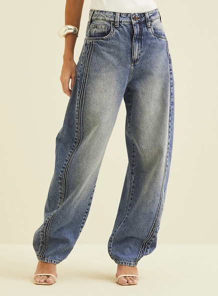 Calça Jeans Barril
