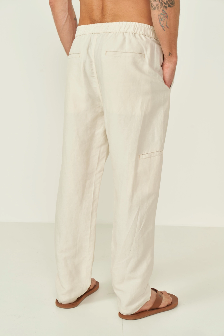 Calça Relax Masculina Bege