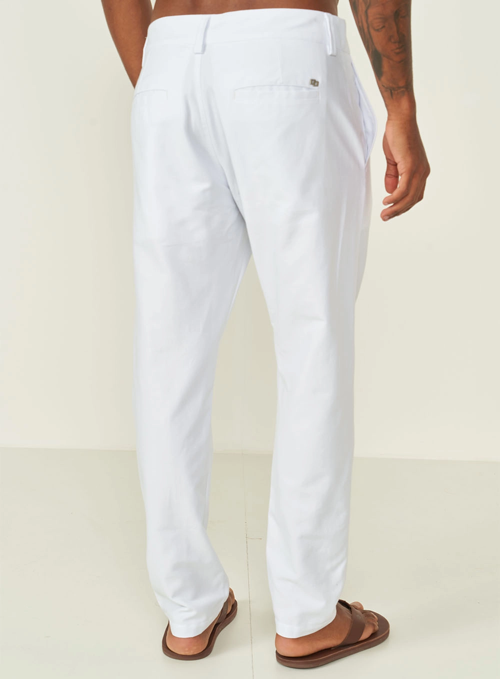 Calça Alfaiataria Reta Branco