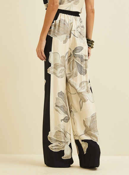Calça Pantalona Estampada
