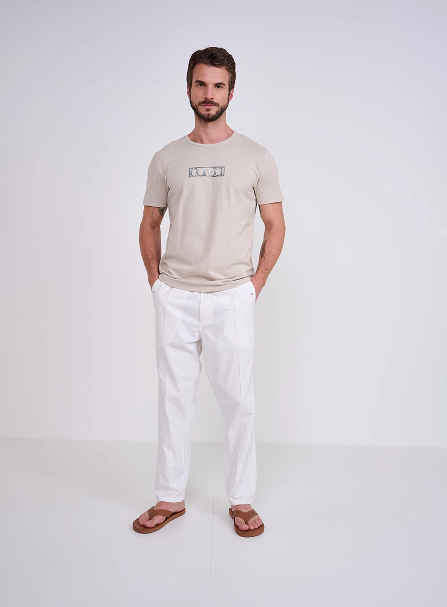 Calça Masculina Cós Com Elástico