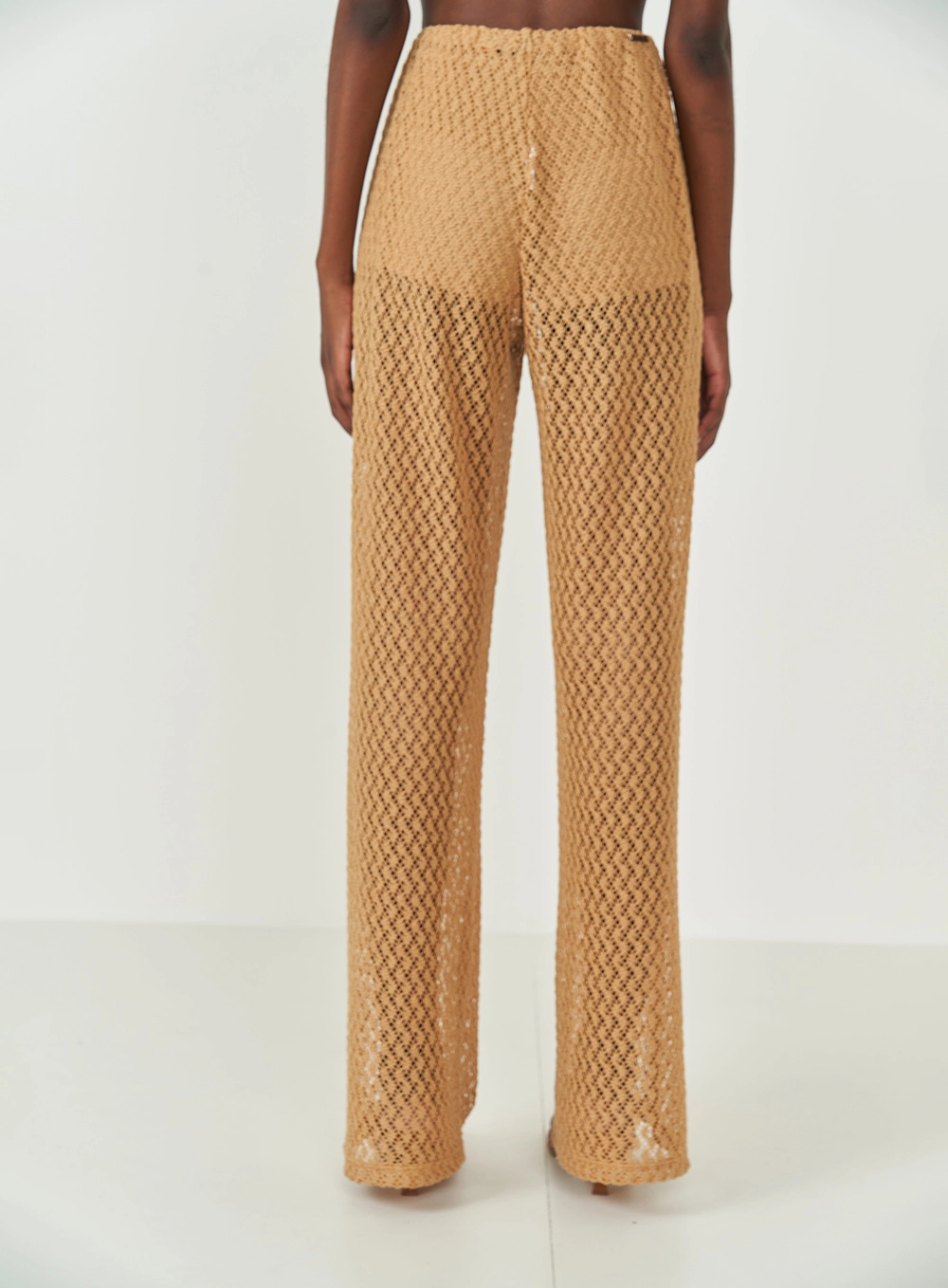 Calça Joana Em Renda Bege