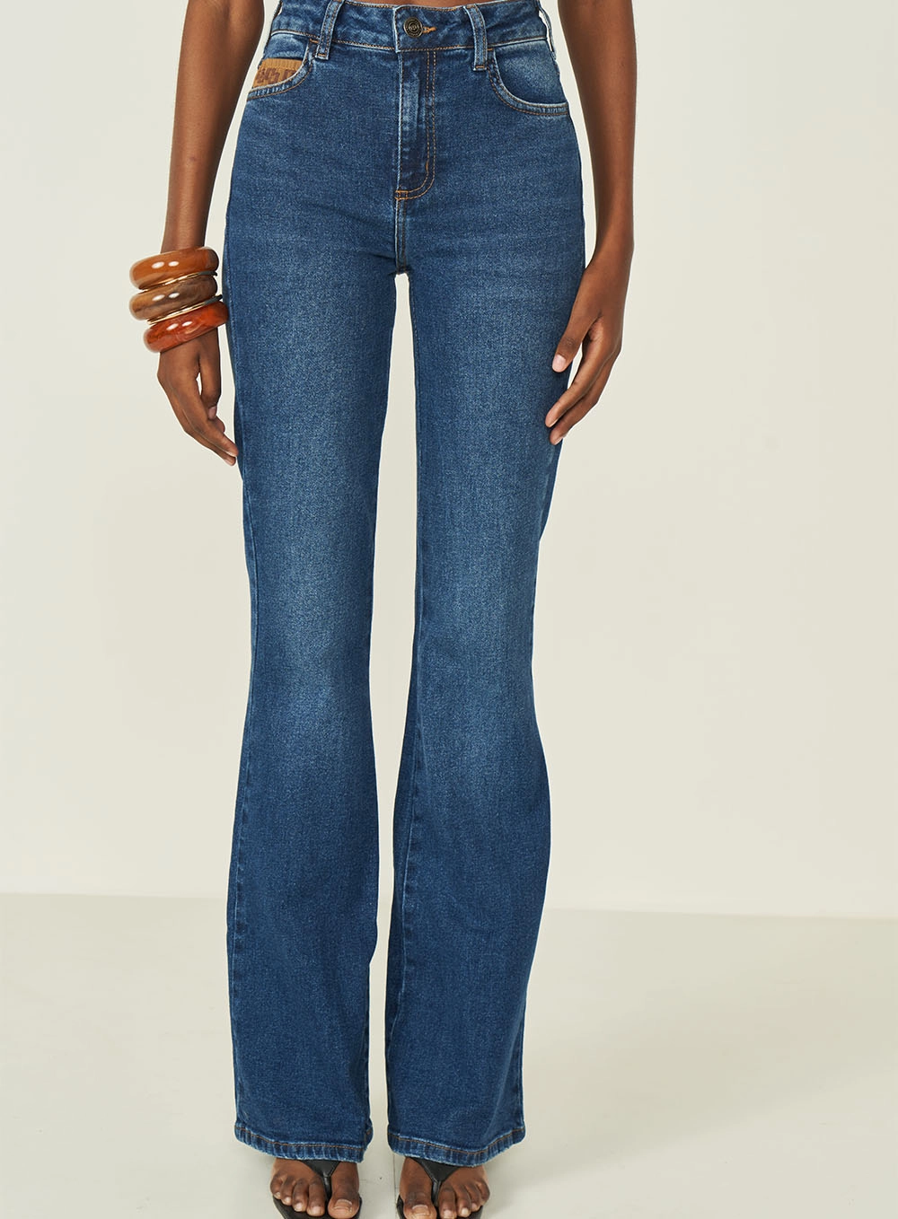 Calça Jeans Feminina Bia Flare Índigo