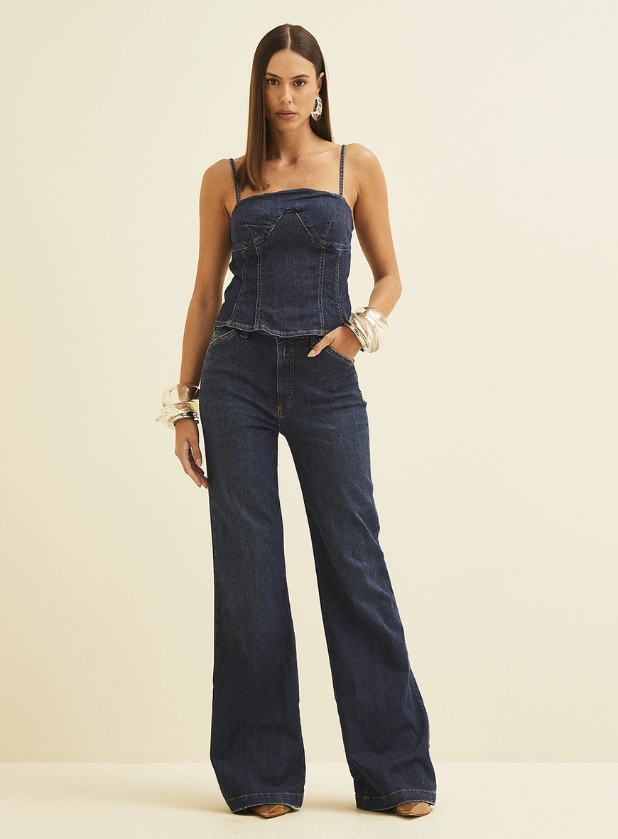 Calça Jeans Feminina Louise Índigo