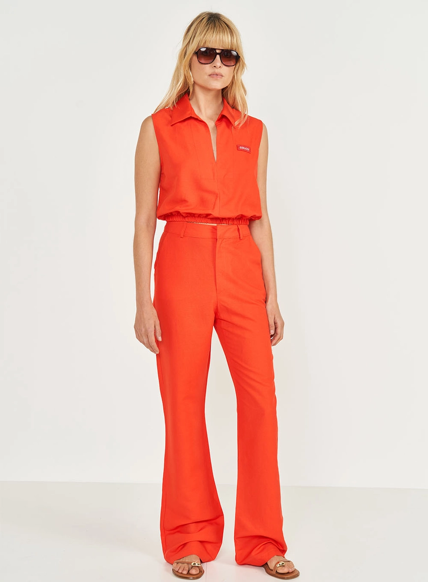 Calça Cropped Alfaiataria