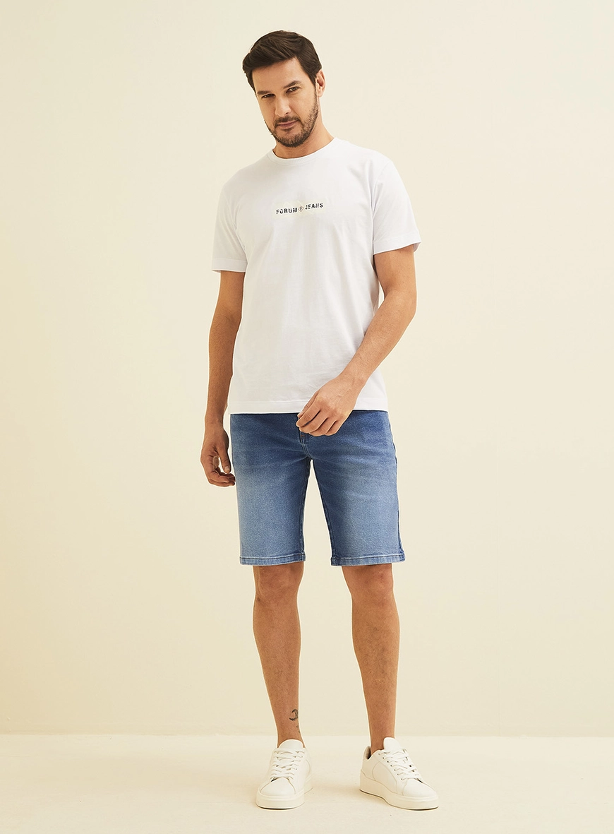 Bermuda Jeans Paul Slim Índigo