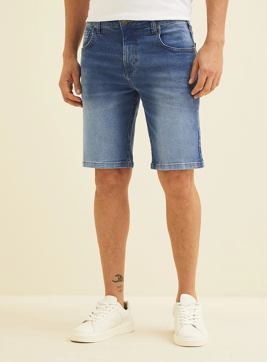 Bermuda Jeans Paul Slim Índigo