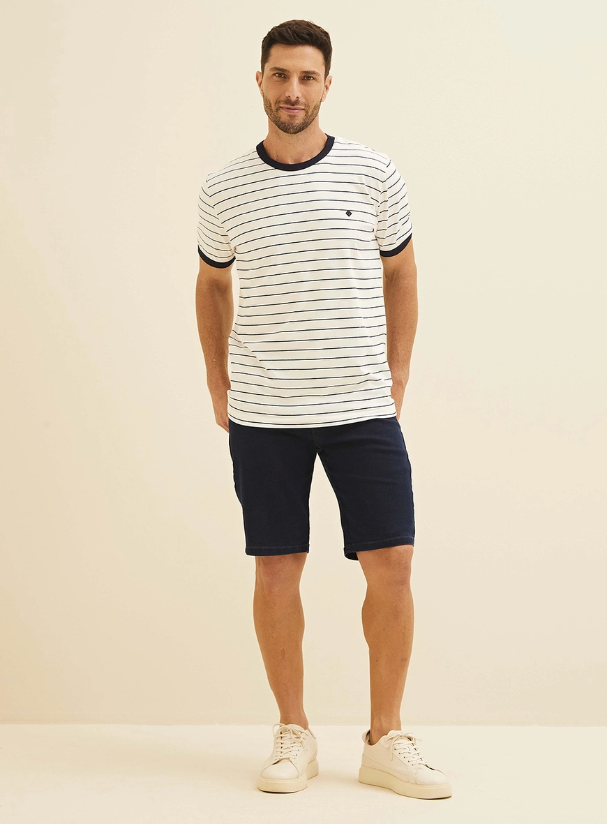 Bermuda Jeans Paul Slim Índigo