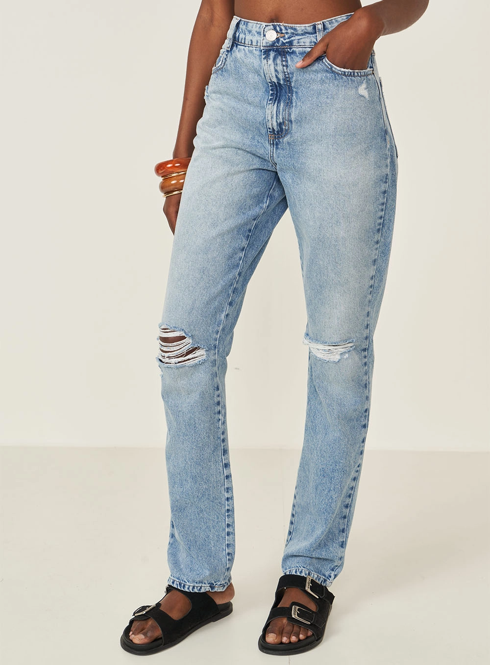 Calça Jeans Feminina Kendall Índigo