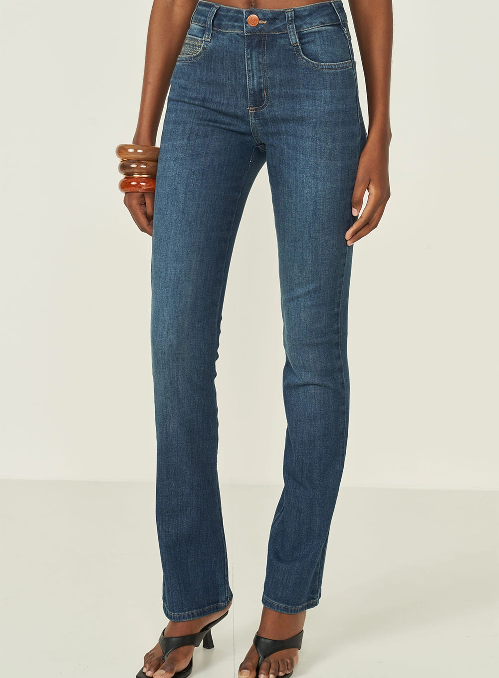 Calça Jeans Bia Reta Índigo