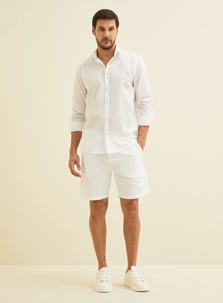 Bermuda Masculina Dom Branco
