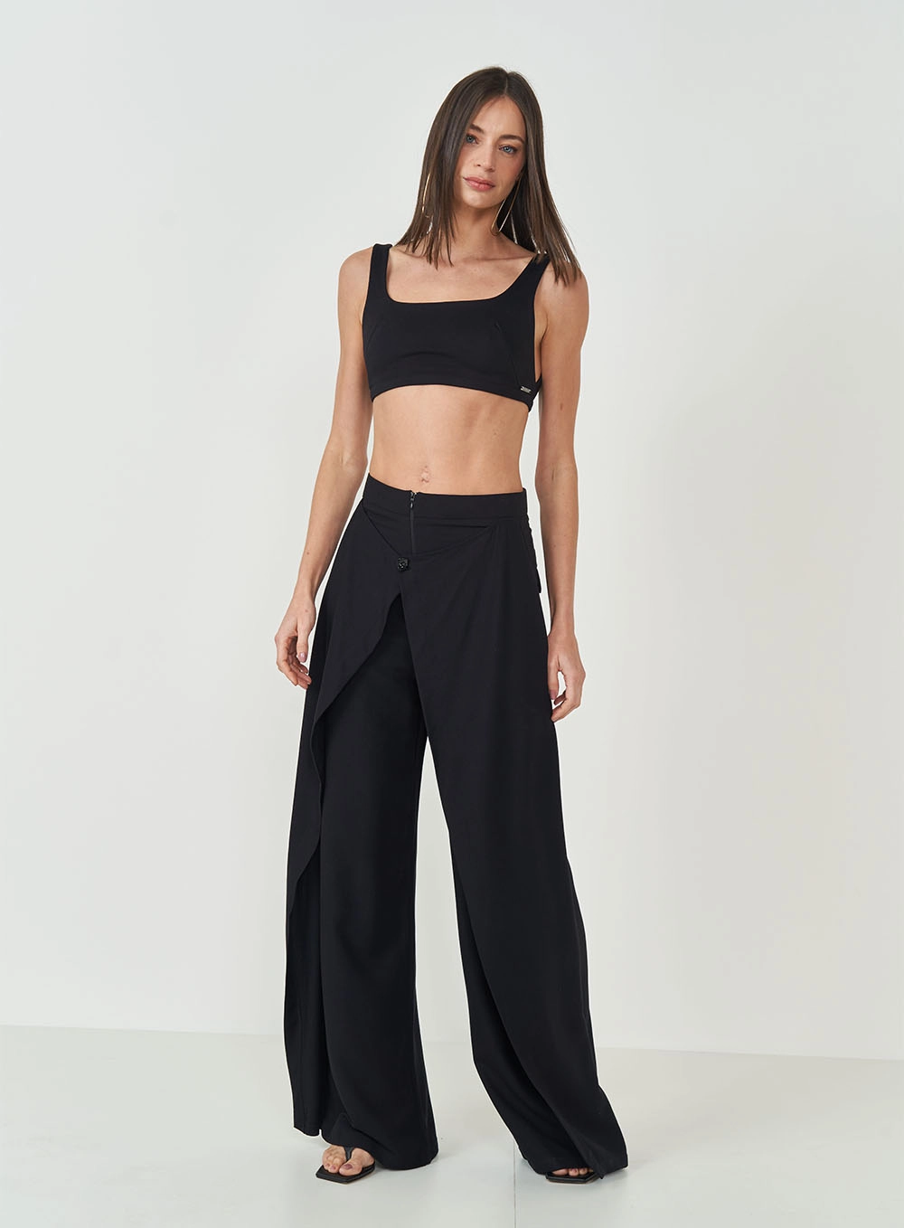 Calça Ampla Joana Preto