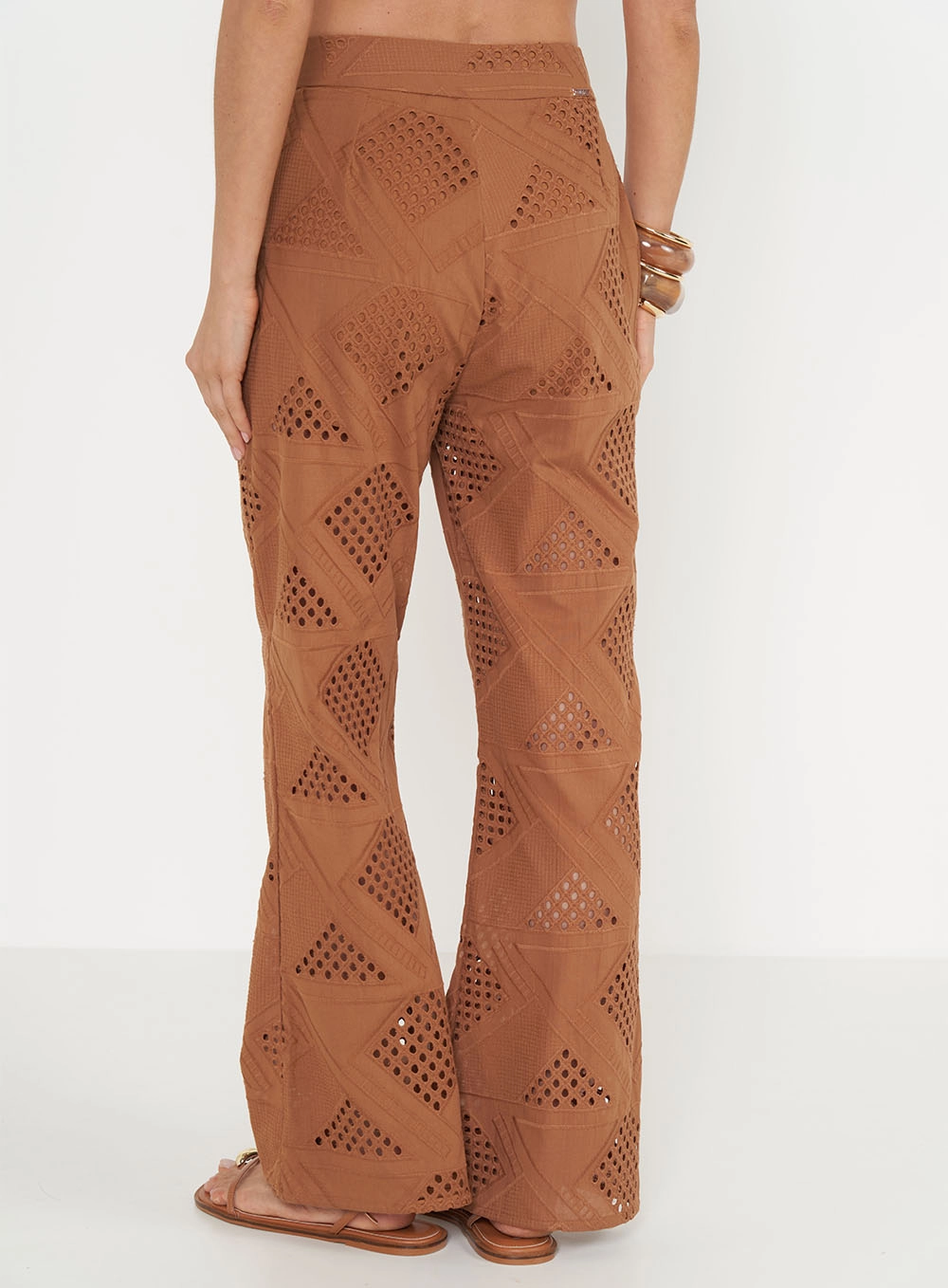 Calça Joana Em Laise Bege