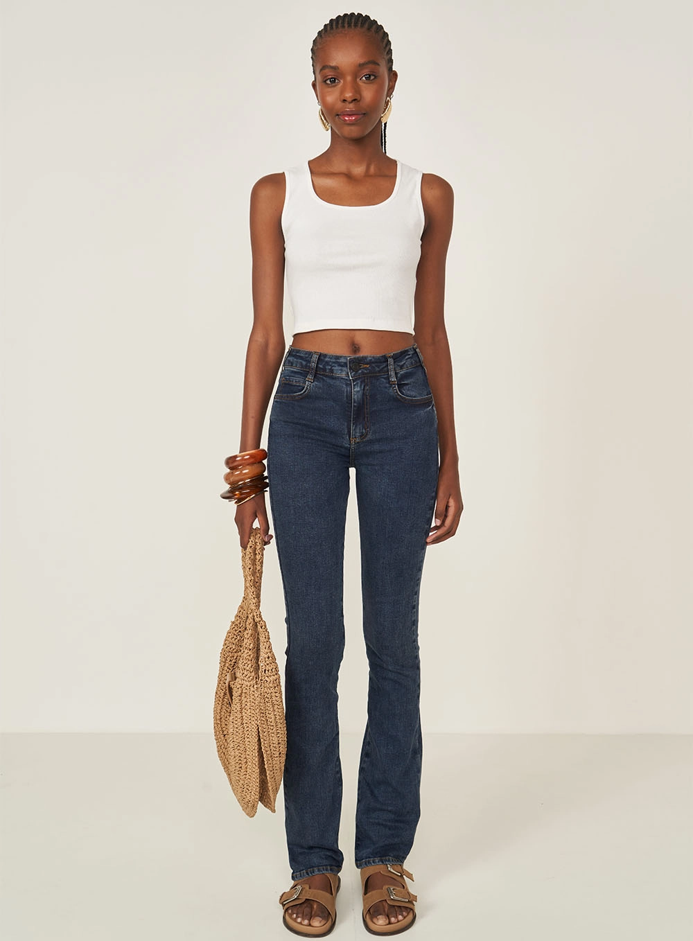 Calça Jeans Bia Reta Índigo