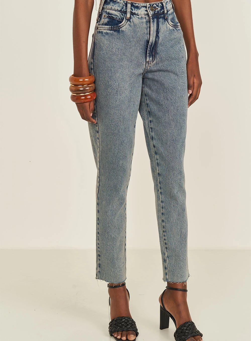 Calça Jeans Bruna Mom Índigo
