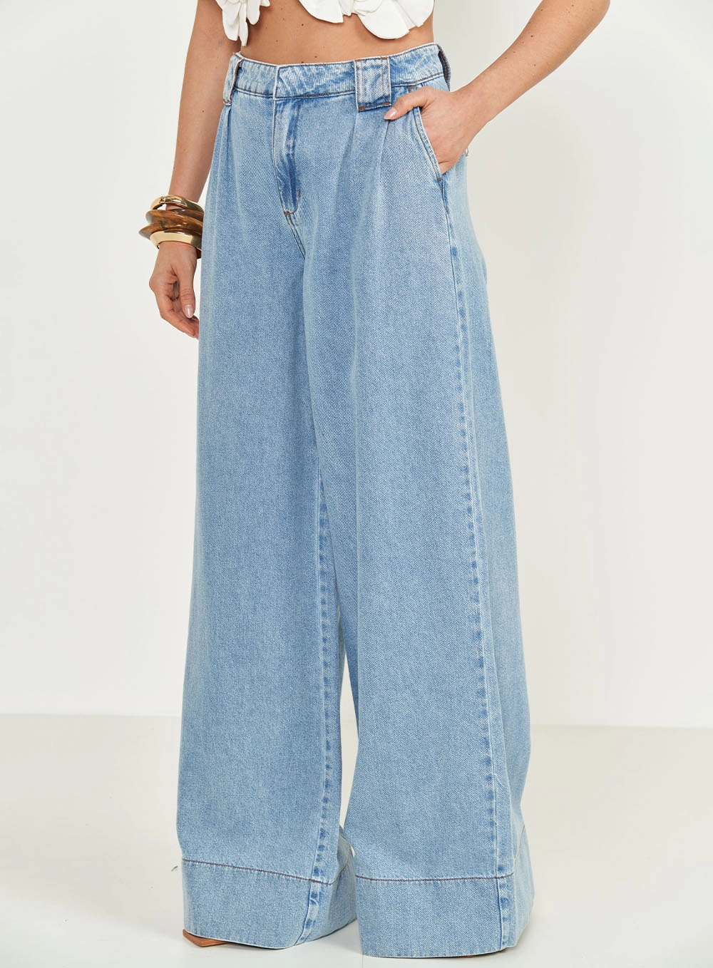 Calça Jeans Feminina Silvia Índigo