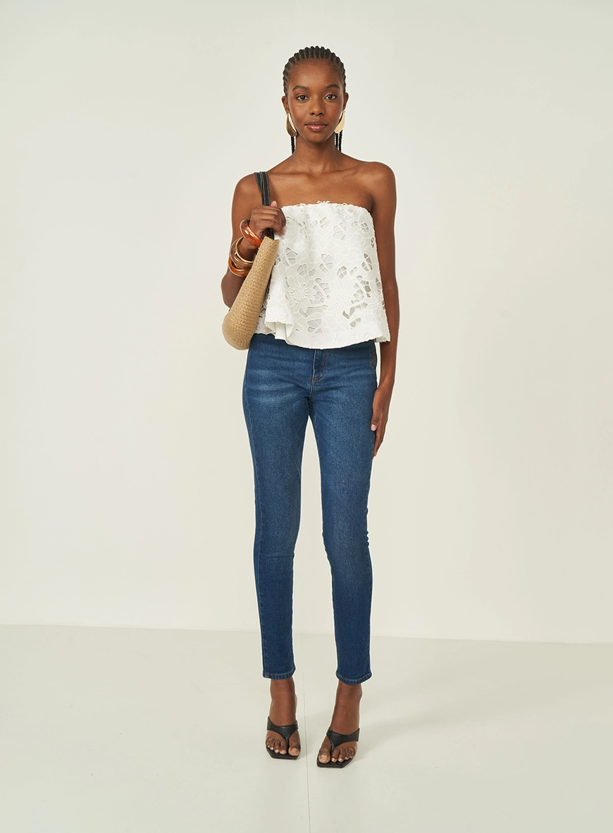 Calça Jeans Bruna Stretch Reta