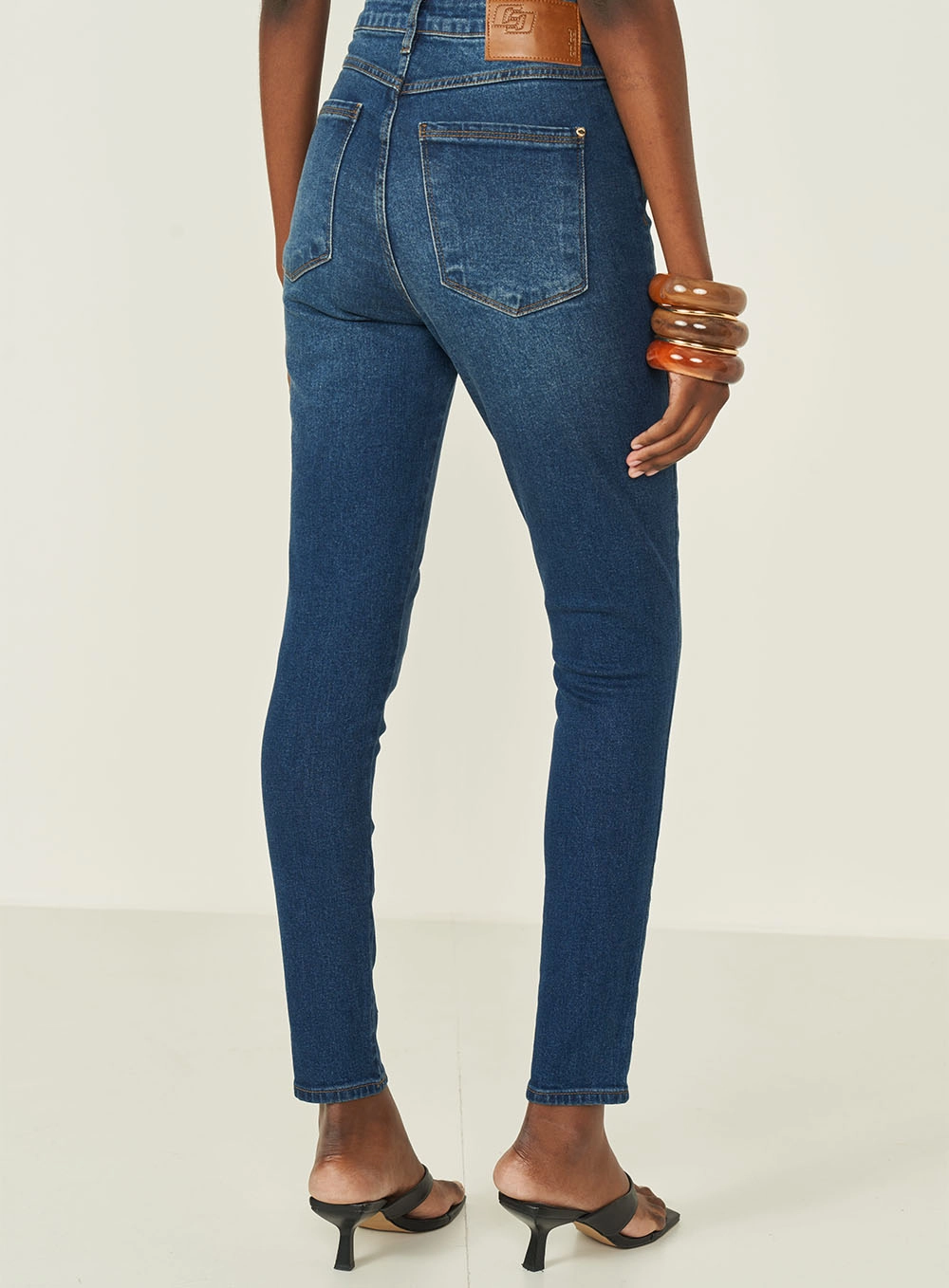 Calça Jeans Bruna Stretch Reta Índigo