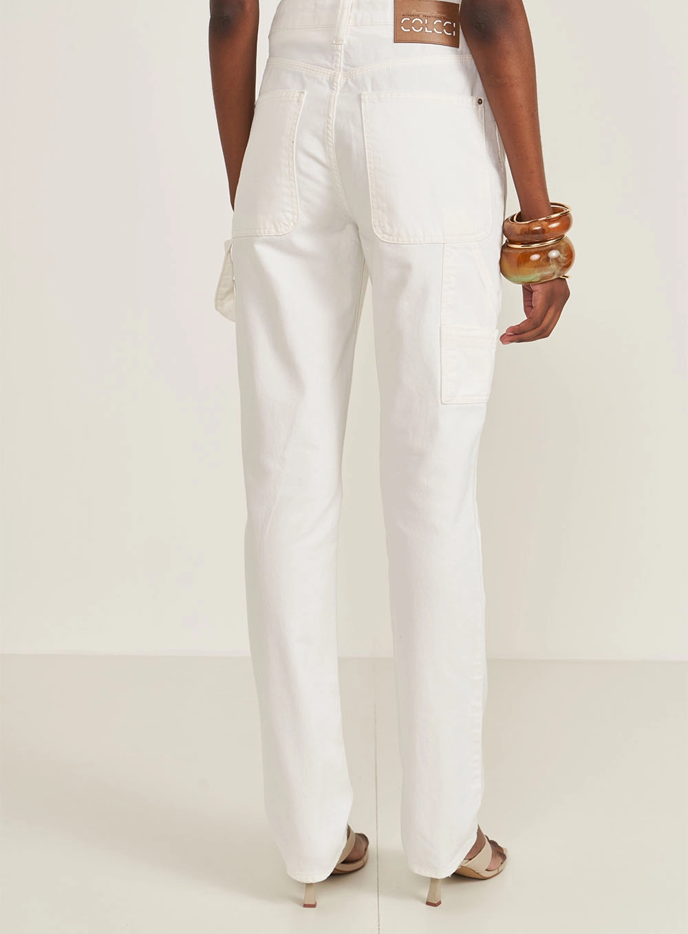 Calça Em Sarja Kendall Off Shell