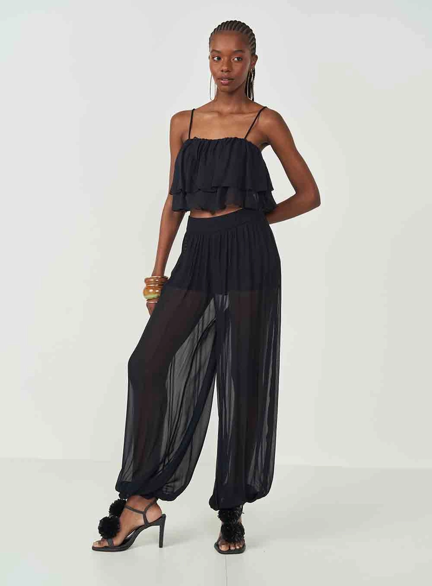 Calça Joana Com Transparência