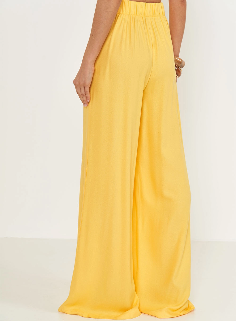 Calça Joana Wide Leg Amarelo