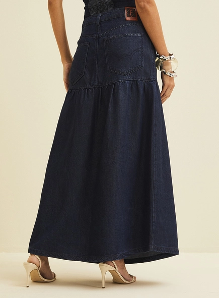 Saia Midi Jeans