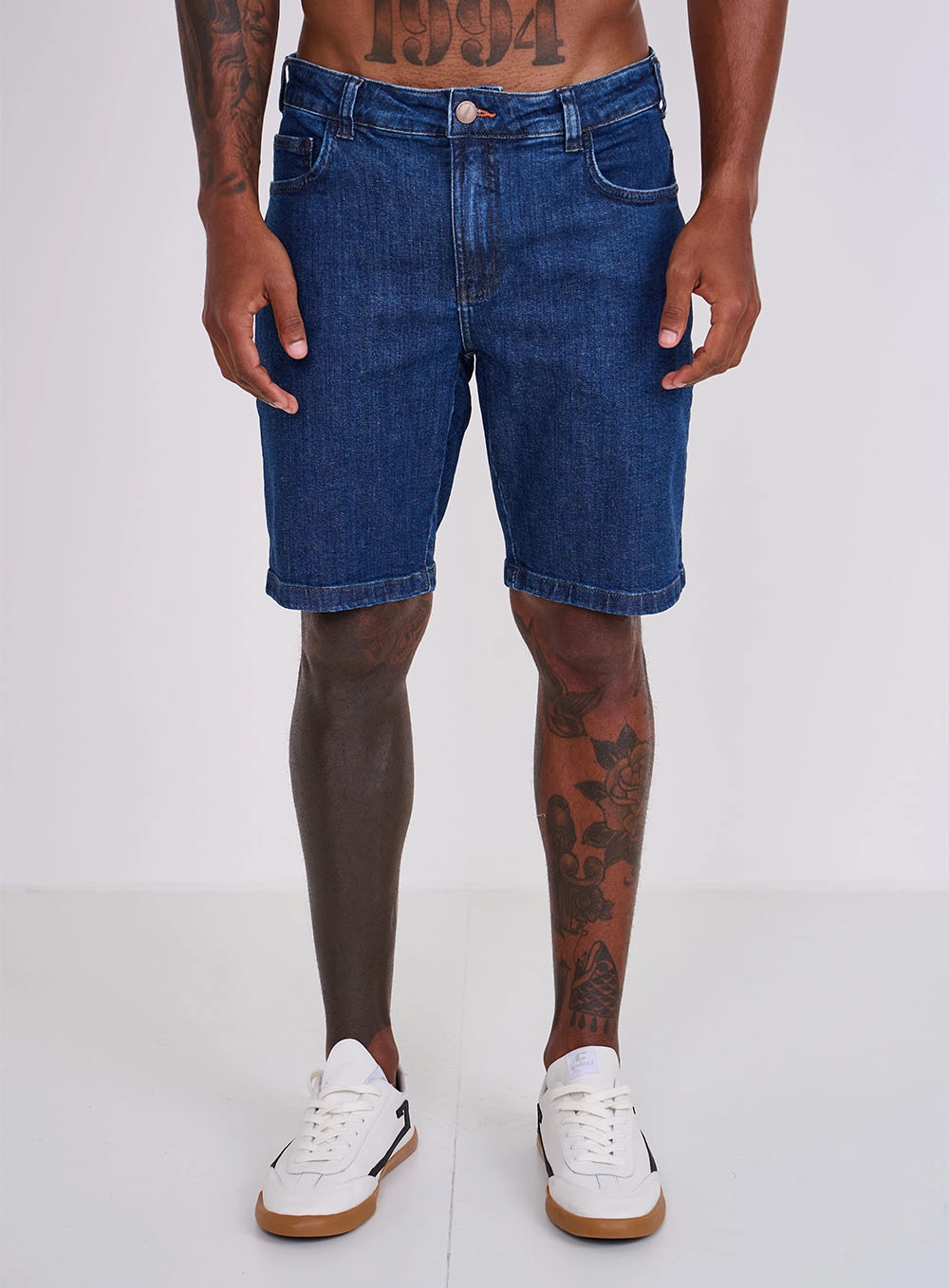 Bermuda Masculina Jeans Davi Índigo