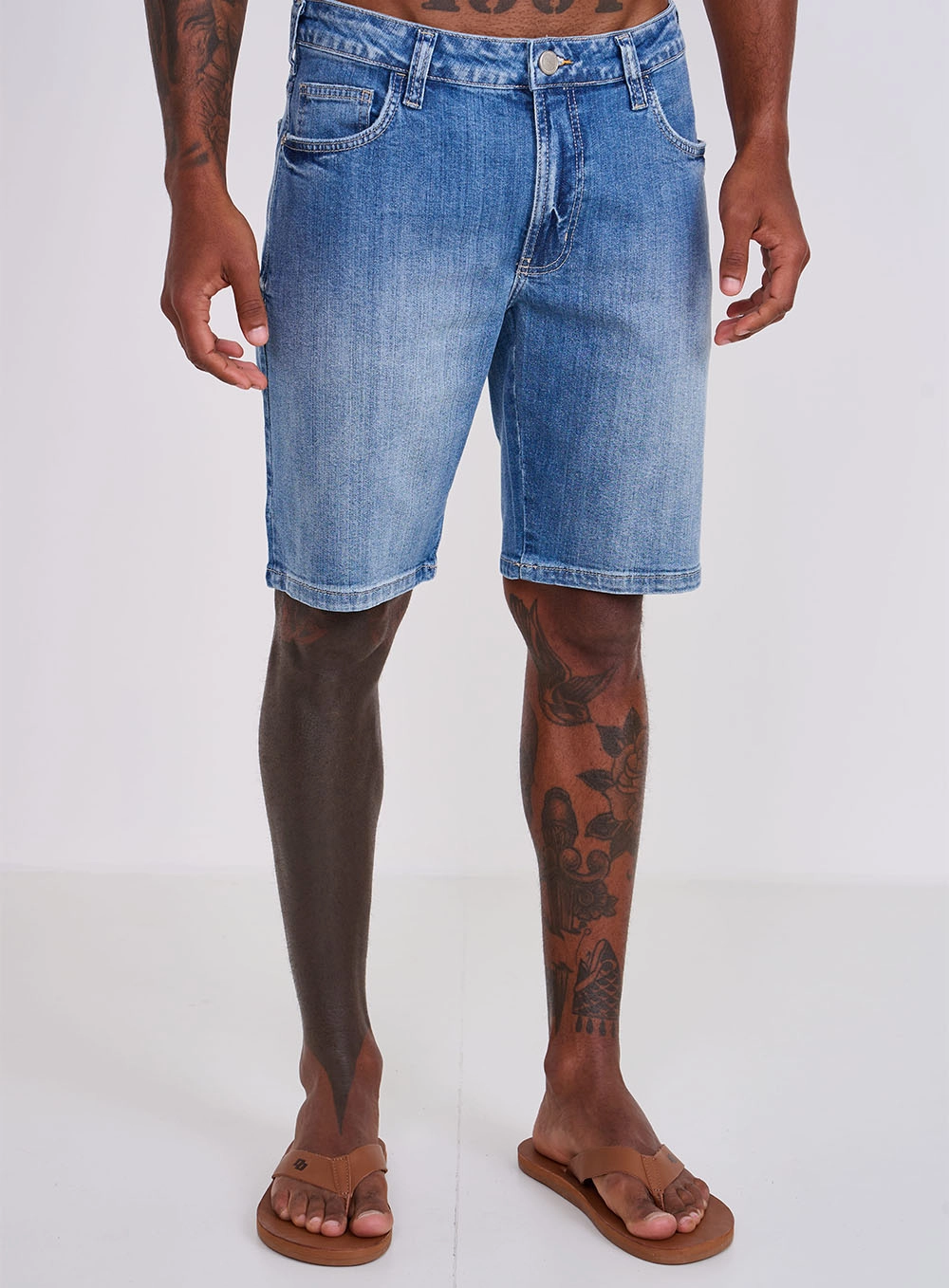 Bermuda Masculina Jeans Davi Índigo