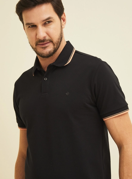 Polo Masculina Manga Curta