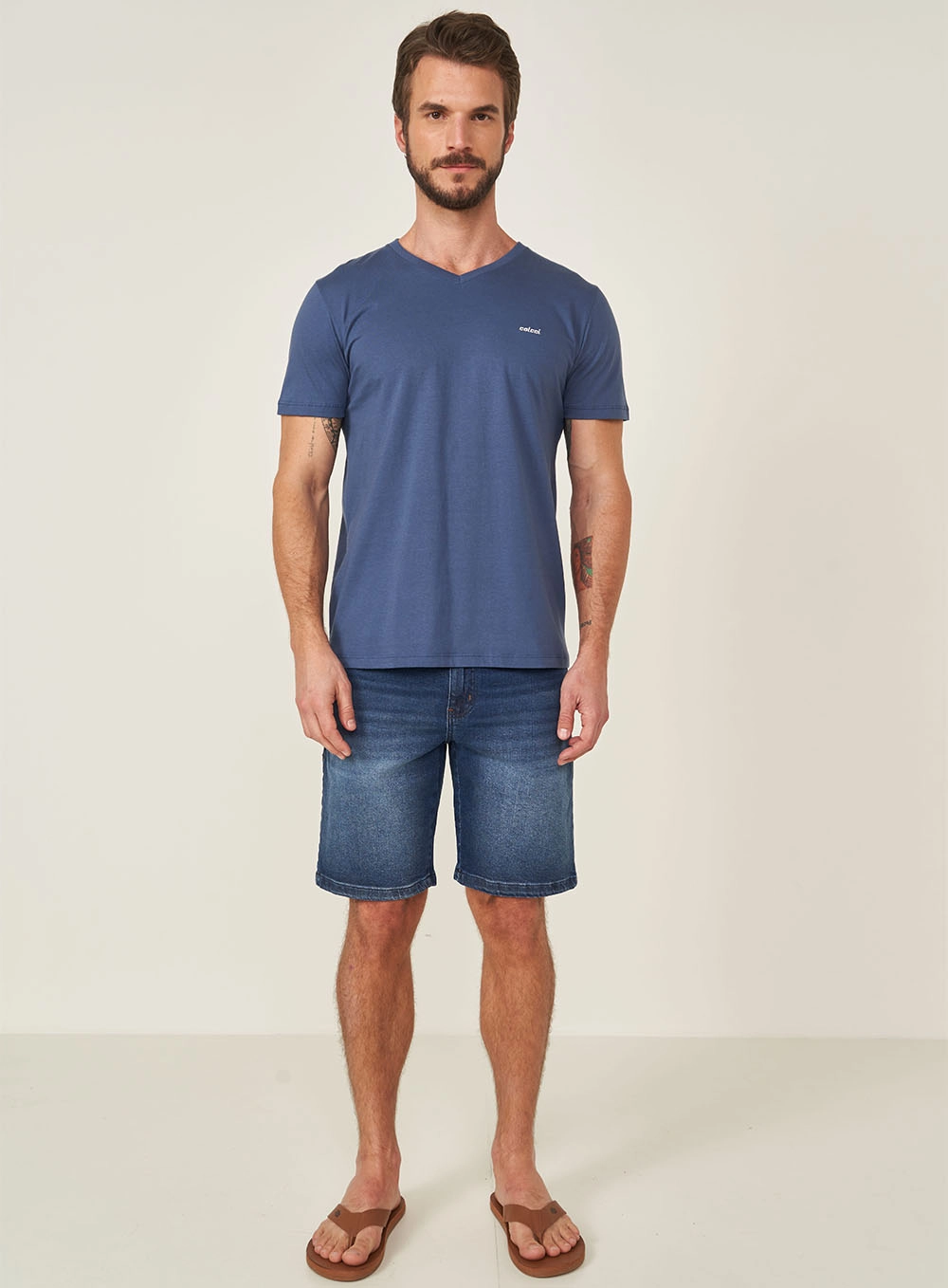 Bermuda Masculina New Davi Emerald Índigo