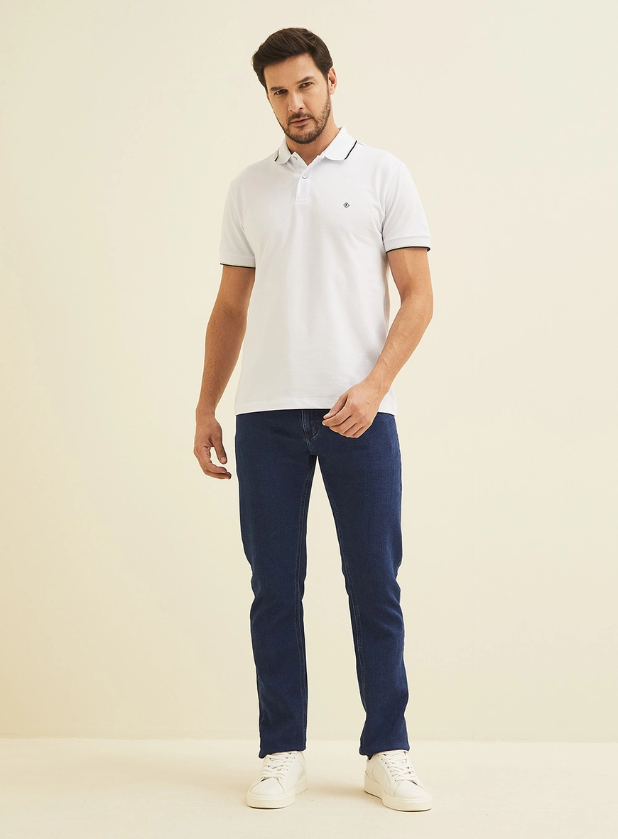 Polo Masculina Muscle Branco