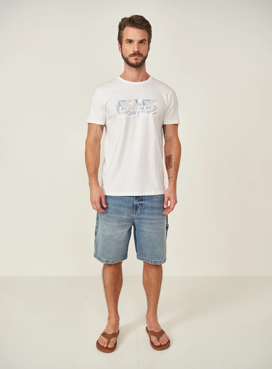 Bermuda Masculina Jeans Baggy