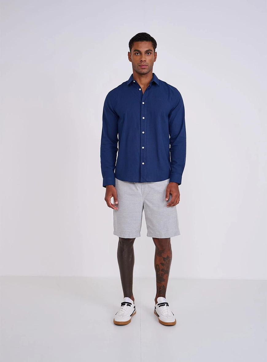 Bermuda New Chino Cós Com Elástico