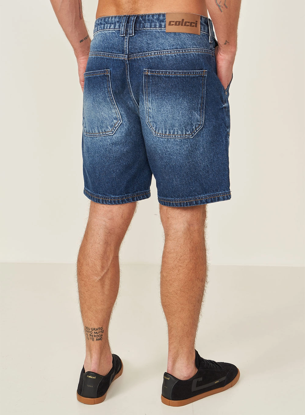Bermuda Jeans Loose Índigo