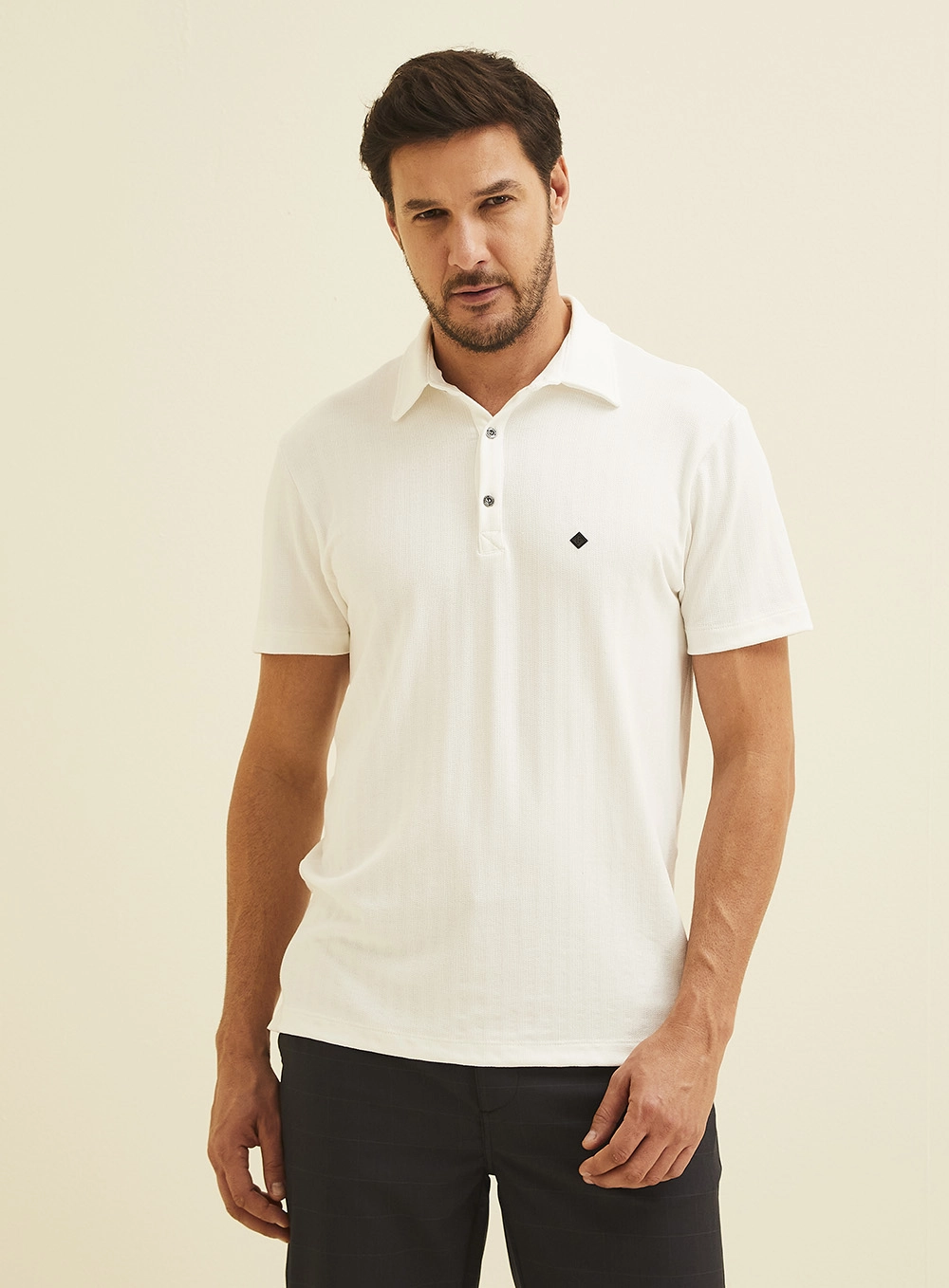 Polo Masculina Manga Curta Off Shell 2